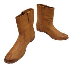 Frye Women's Anna Tan Leather Ankle Boots, Size 11, New w-box